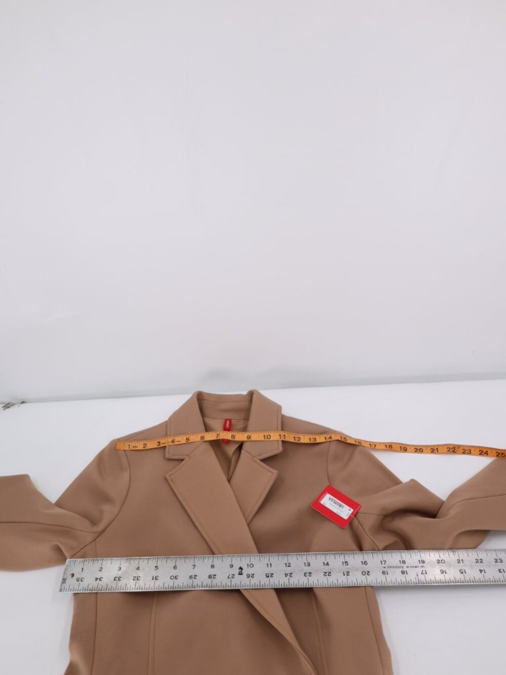 NWT Spanx jacket Womens small Perfect Asymmetrical Tailored Blazer Toffee 20773R - Picture 10 of 16